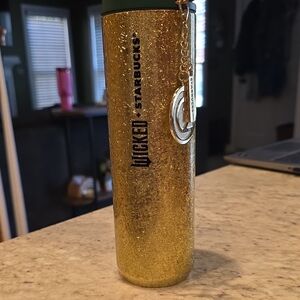 Starbucks Gold and Green Tumbler